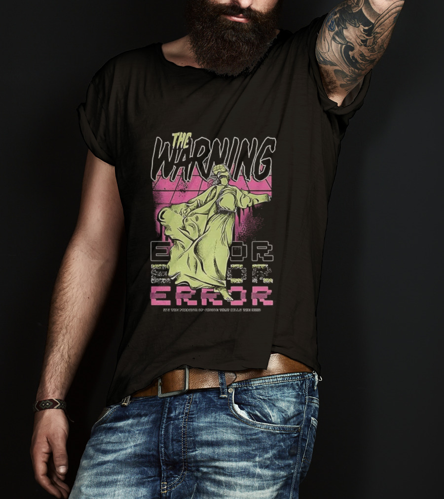 The Warning Error Retro Statue Style T-Shirt