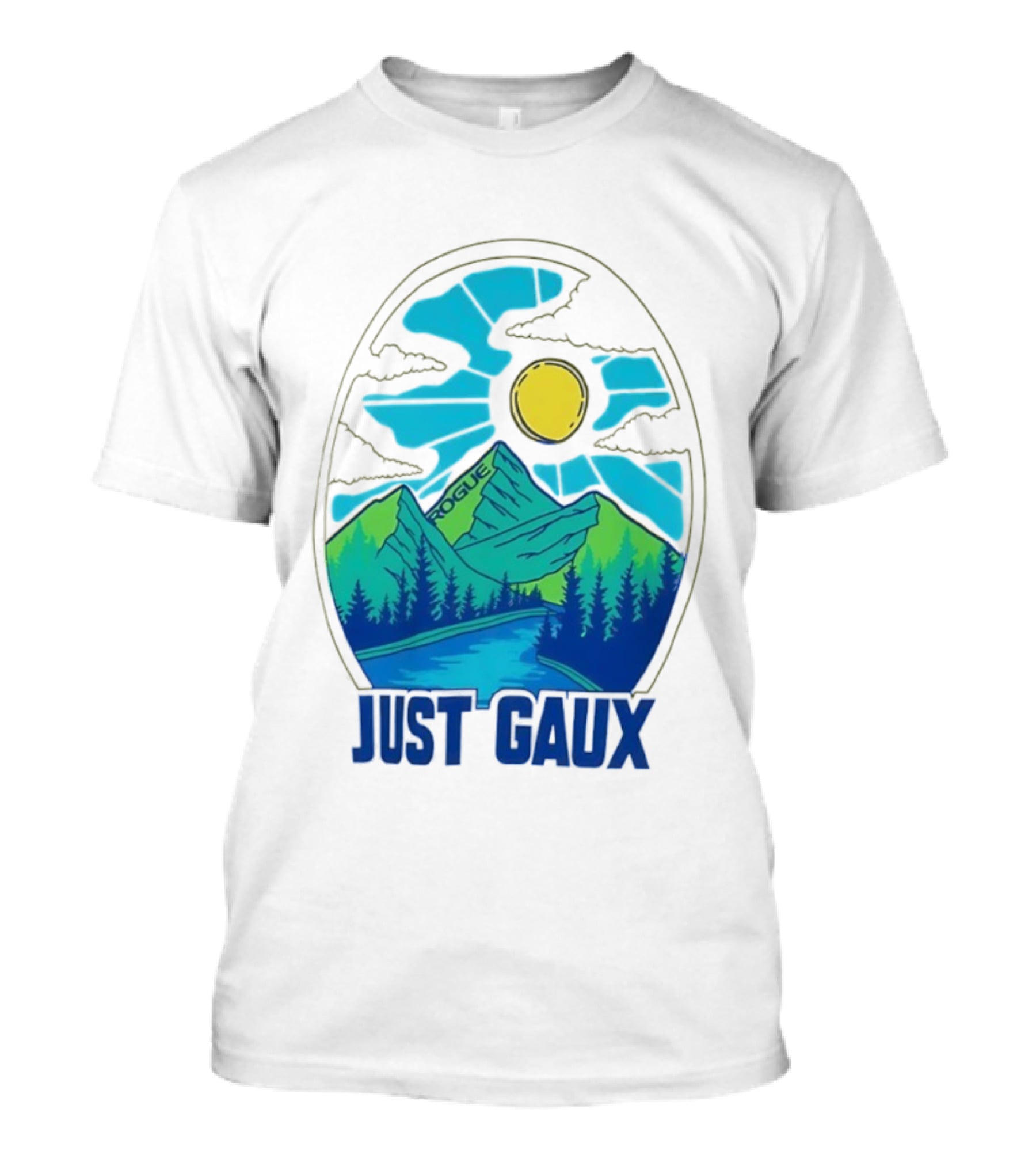 Just Gaux Margaux Alvarez Vintage Rogue Mountain Sun Art T-Shirt