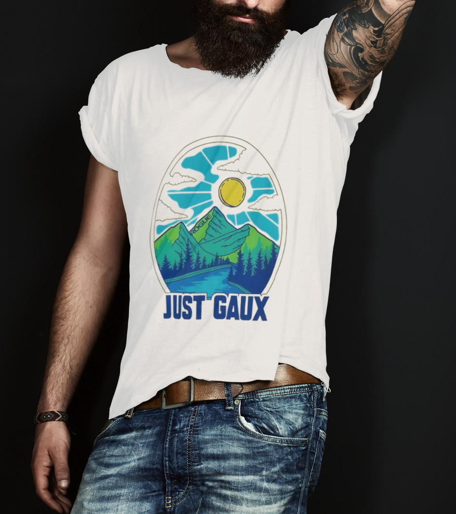 Just Gaux Margaux Alvarez Vintage Rogue Mountain Sun Art T-Shirt