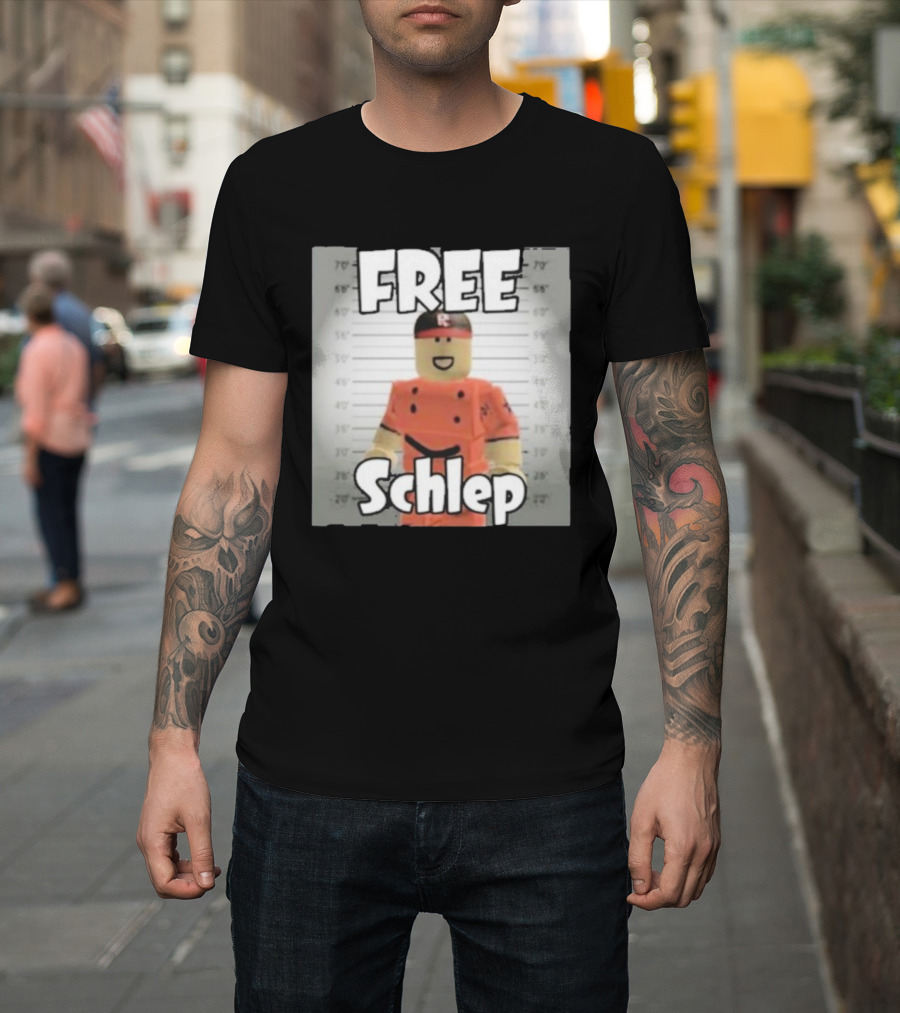 Free Schlep Roblox Shot Character T-Shirt
