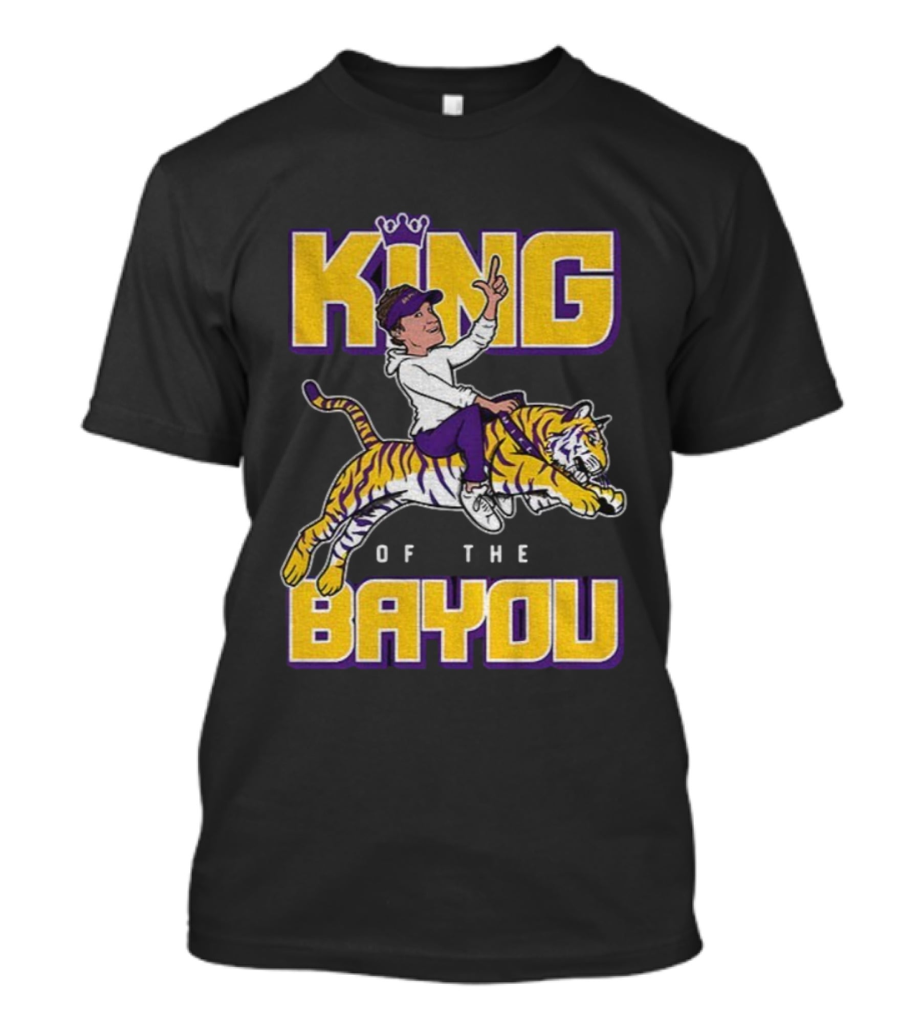 King Of The Bayou LSU Tigers Football 2025 T-Shirt