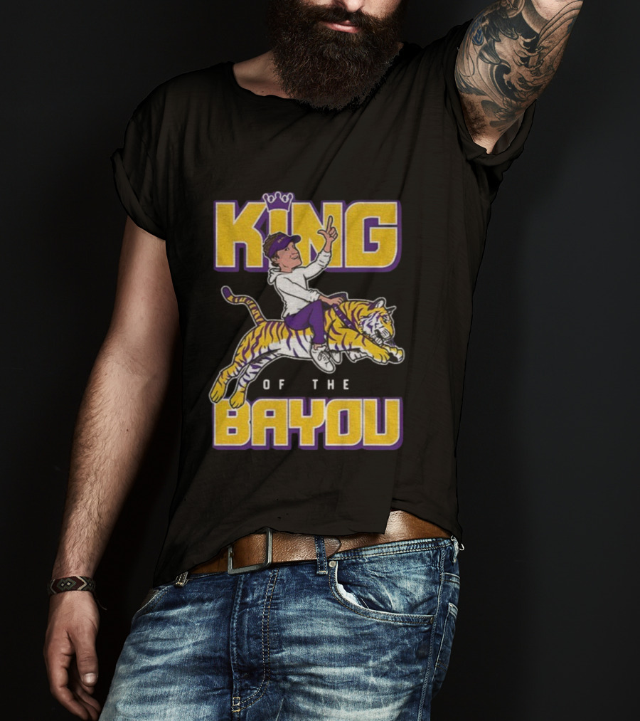 King Of The Bayou LSU Tigers Football 2025 T-Shirt