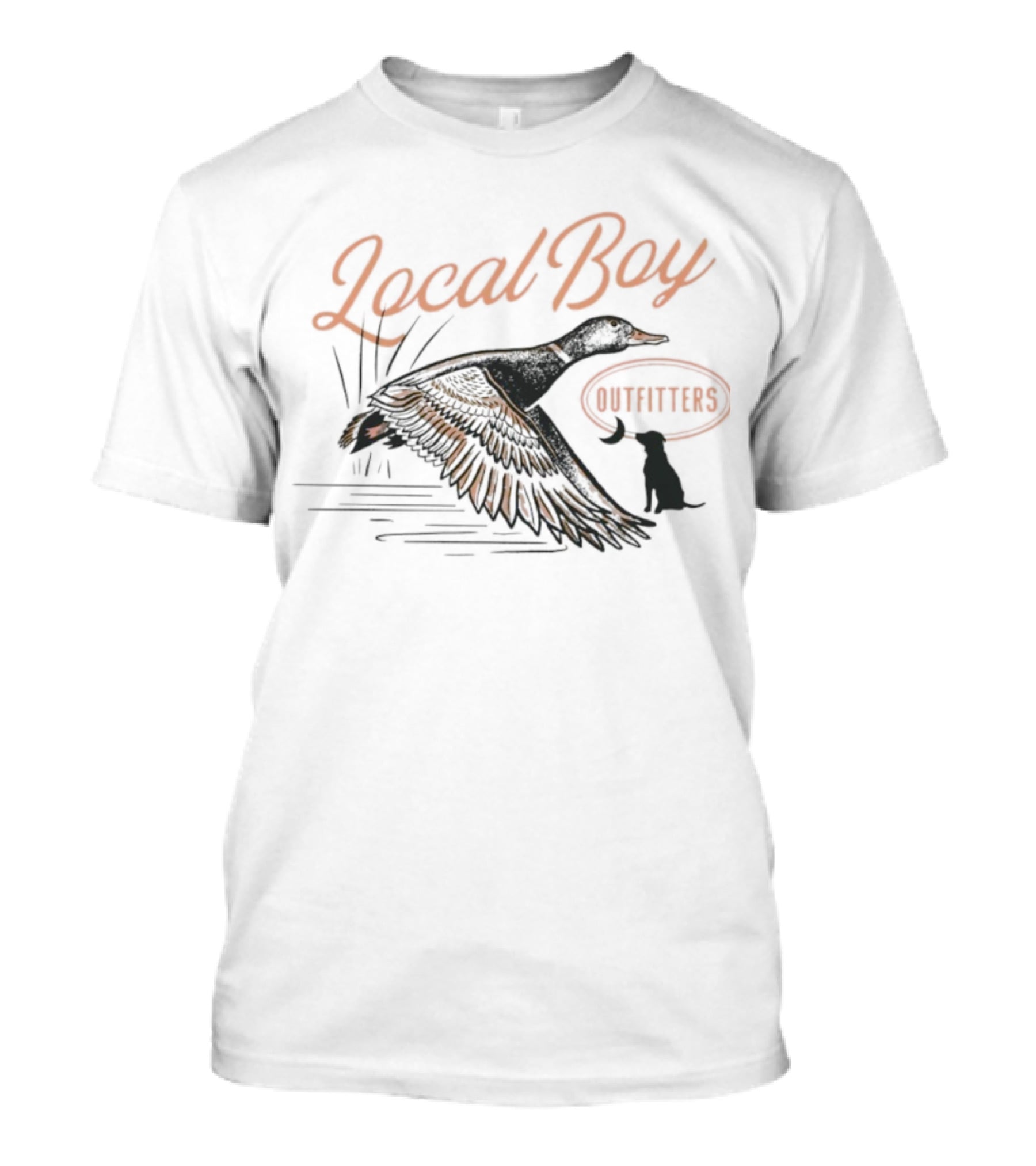 Brushwood Local Boy Outfitters Duck And Hunter Imagery T-Shirt