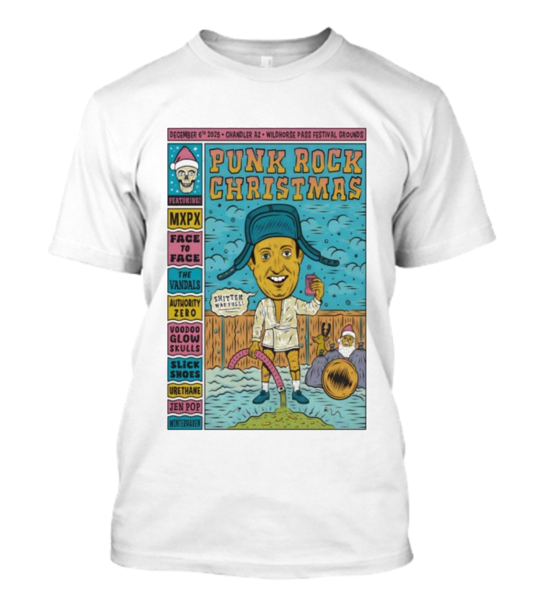 Punk Rock Christmas Featuring MXPX And The Vandals Chandler AZ December 6 2025 T-Shirt