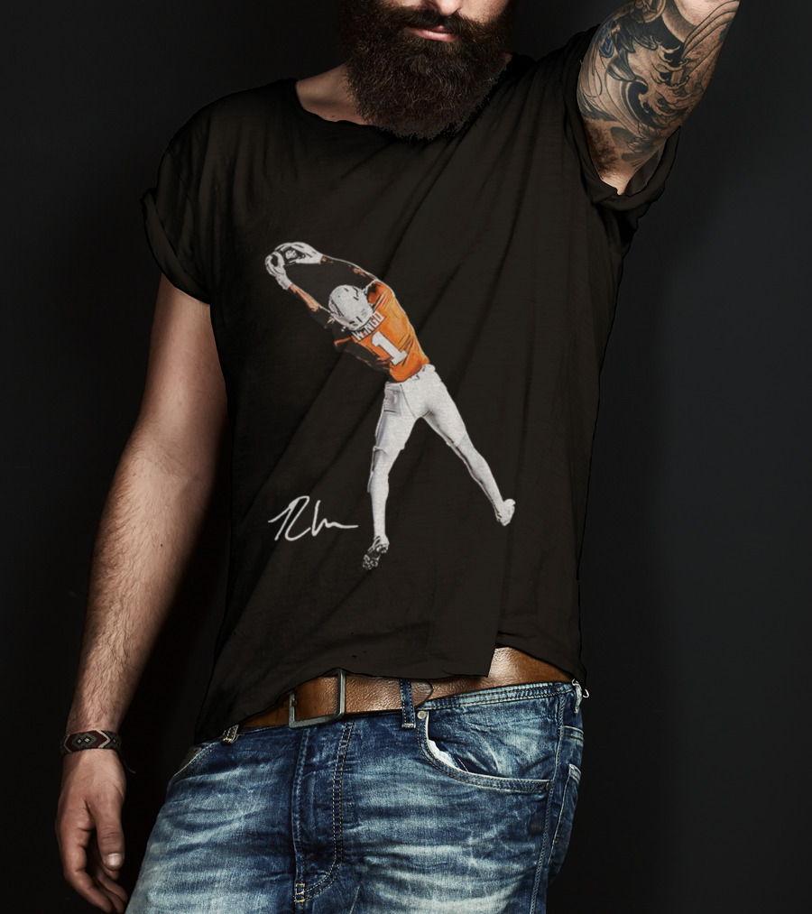 Ryan Wingo Texas Longhorns Football Catch Signature T-Shirt