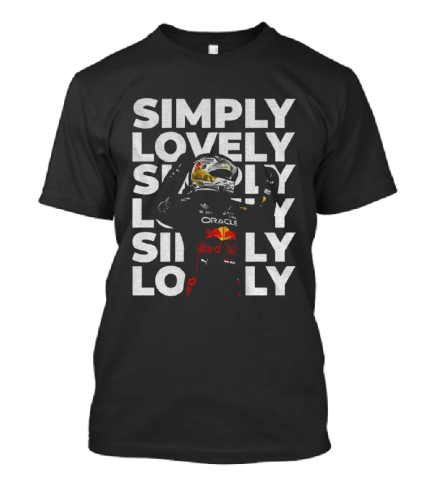 Max Verstappen Simply Lovely Oracle Red Bull Racing F1 Motorsport T-Shirt