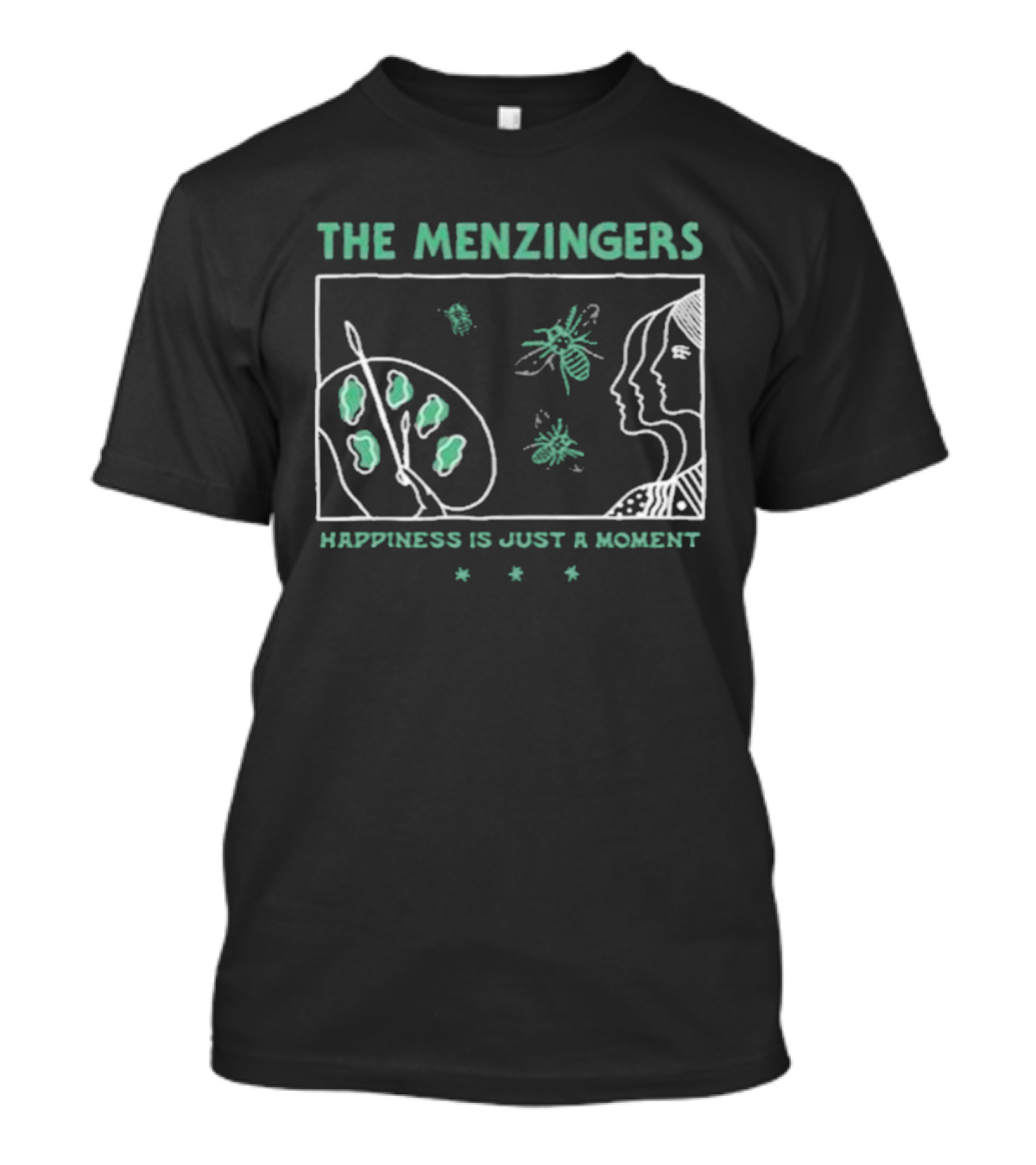 The Menzingers Happiness Is Just A Moment Painter Palette And Silhouette T-Shirt