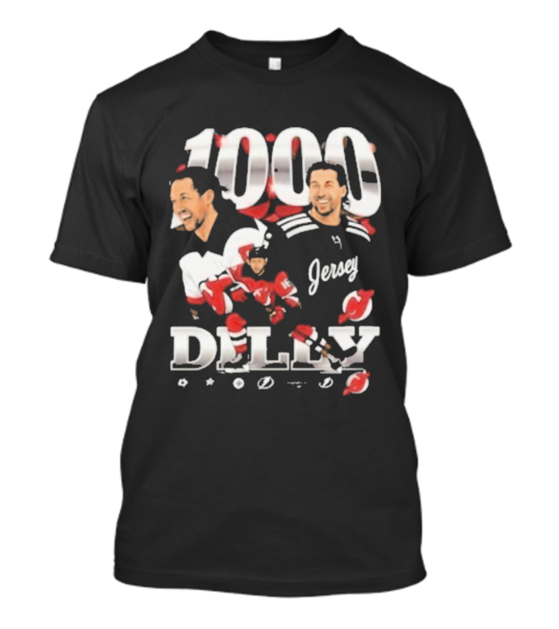 1000 Games Travis Zajac New Jersey Devils T-Shirt