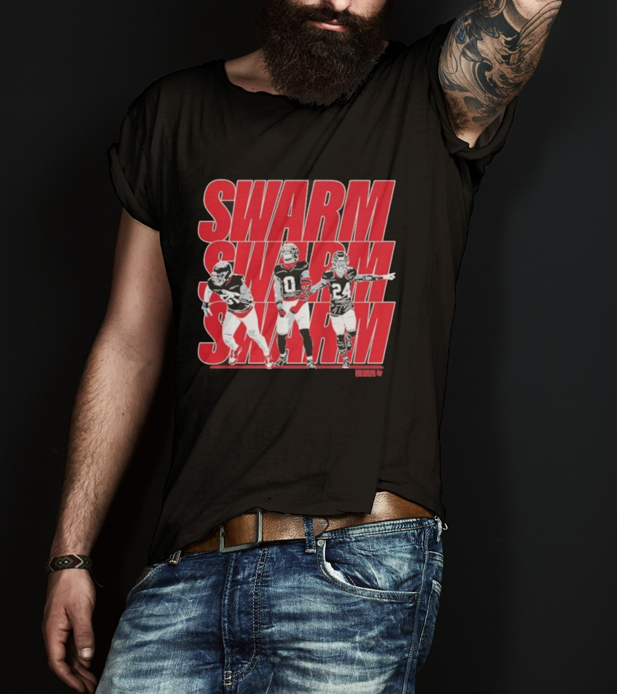 Swarm Will Anderson Jr Azeez Al-Shaair Derek Stingley Jr Football Trio T-Shirt