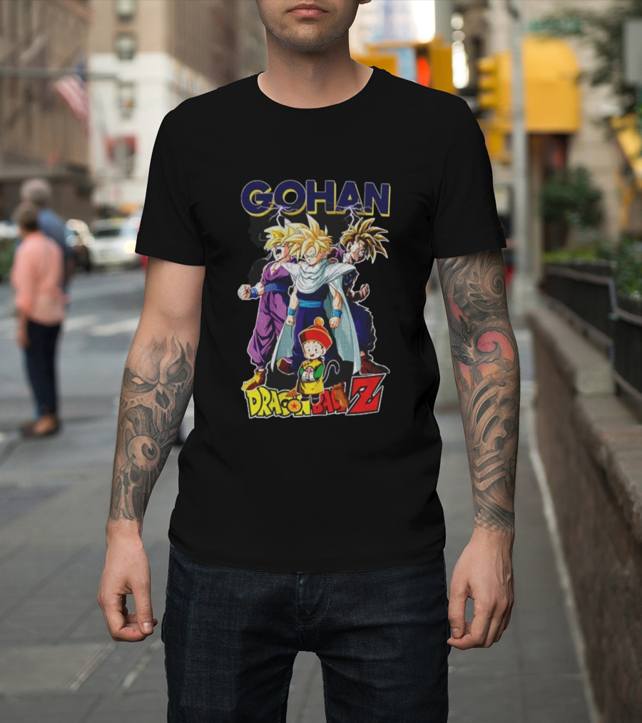Gohan Dragon Ball Z Super Saiyan Anime Classic Characters T-Shirt