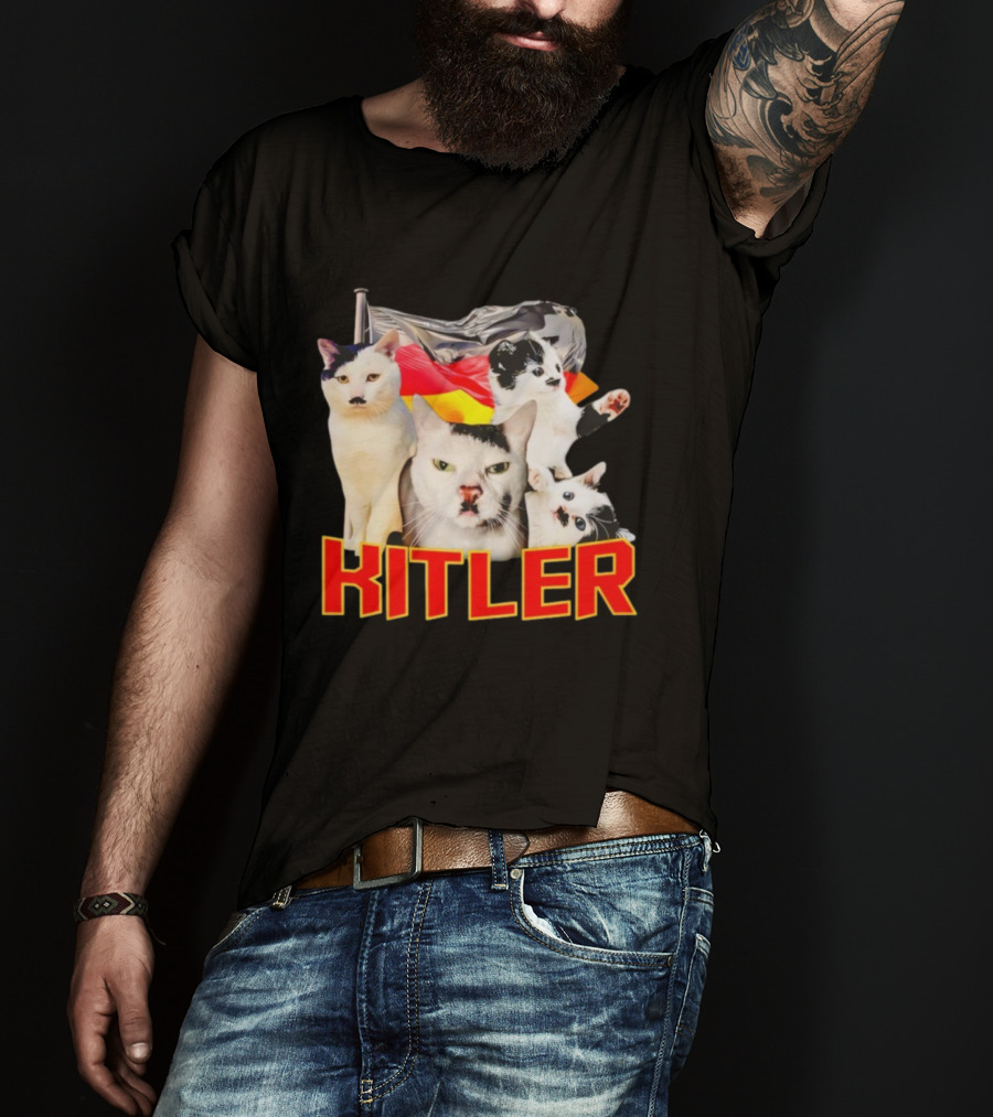 Kitler Cat Meme German Flag Humor T-Shirt