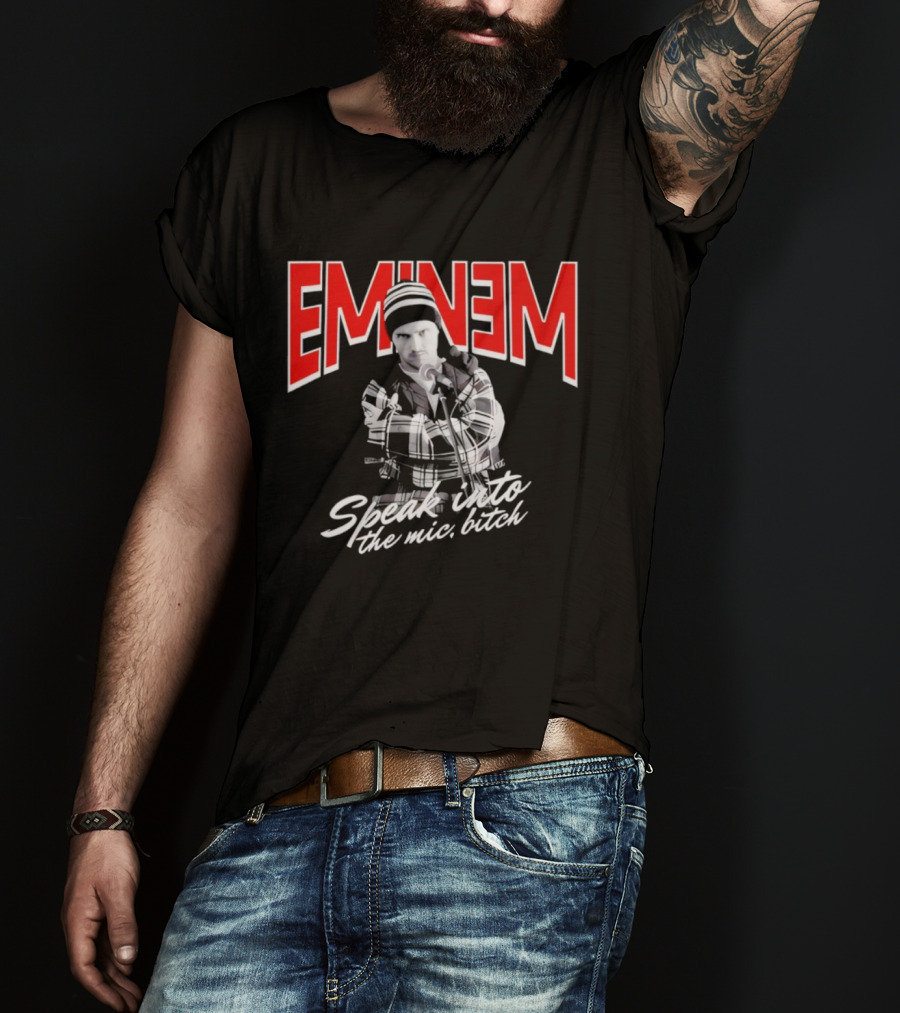 Eminem Speak Into The Mic Bitch T-Shirt