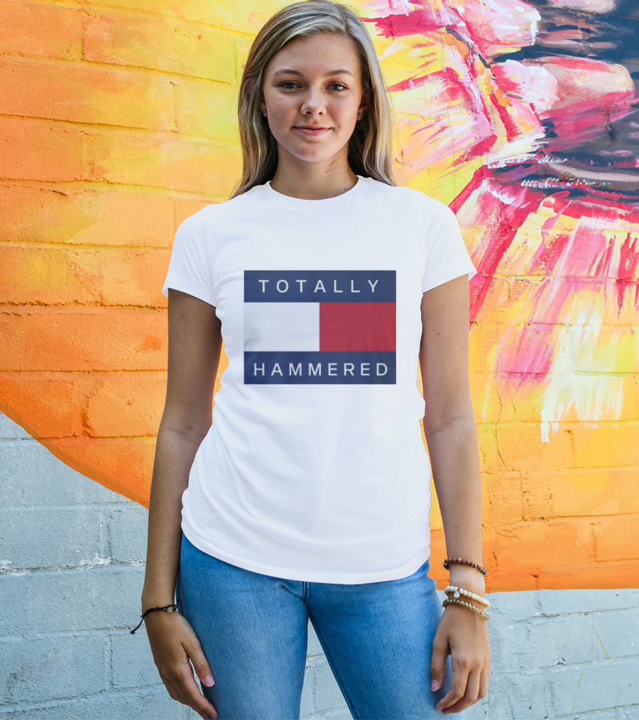 Totally Hammered Nautical Flag Parody T-Shirt
