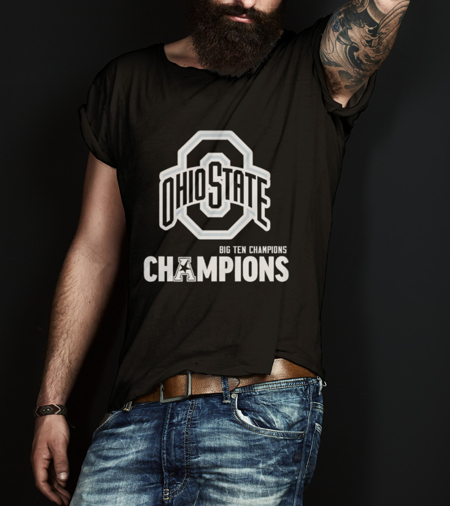 Big Ten Champions Ohio State Buckeyes Winners Logo T-Shirt