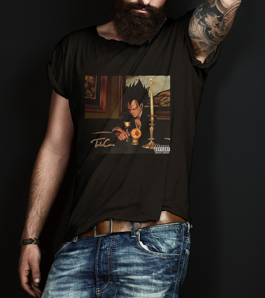 Dragon Ball Vegeta Take Care Parody With Saiyan And Dragon Ball Symbolism T-Shirt