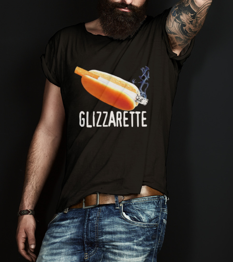 Glizzarette Hot Dog Cigarette Fusion Humor Novelty T-Shirt