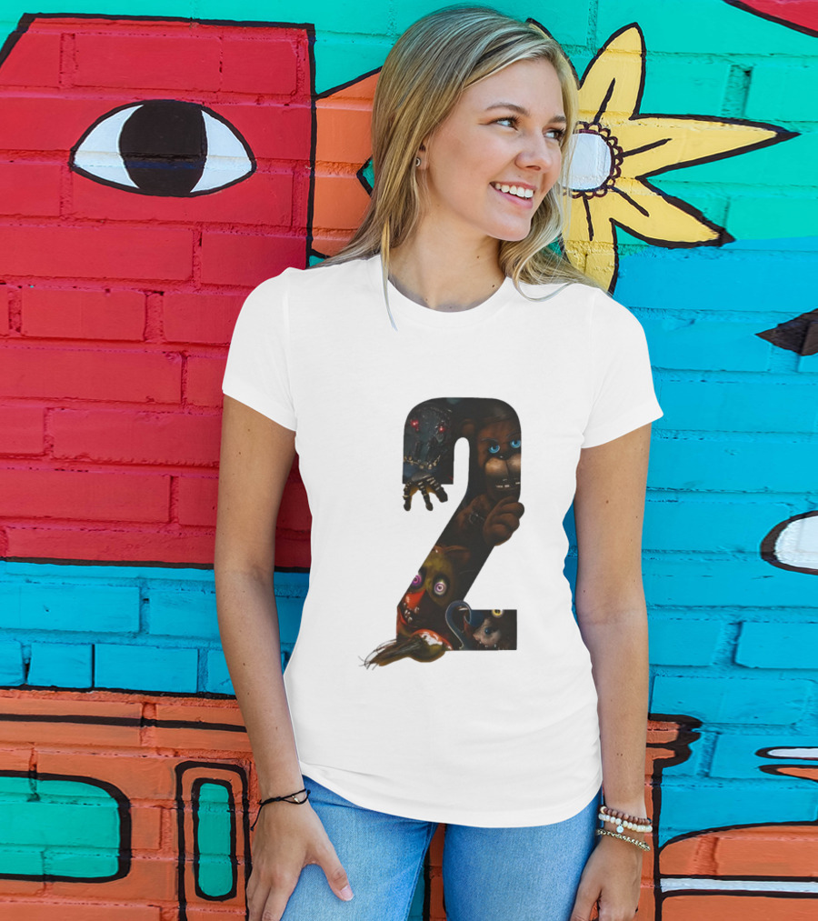 Five Nights At Freddy's 2 Character Collage Animatronics T-Shirt