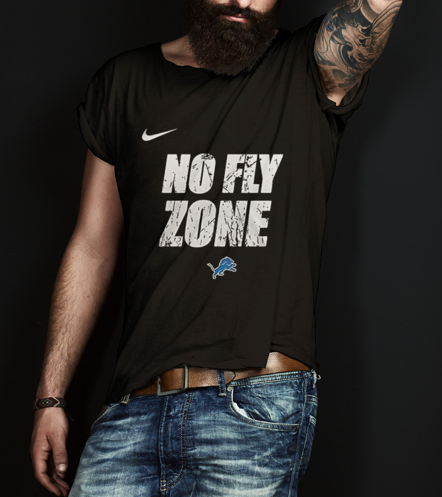 Nike Detroit Lions No Fly Zone Dan Campbell T-Shirt