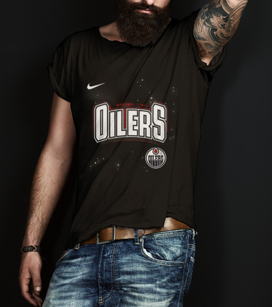 Edmonton Oilers X Iconic Co Headlining Finger Eleven Headstones The Tea Party Graphic T-Shirt