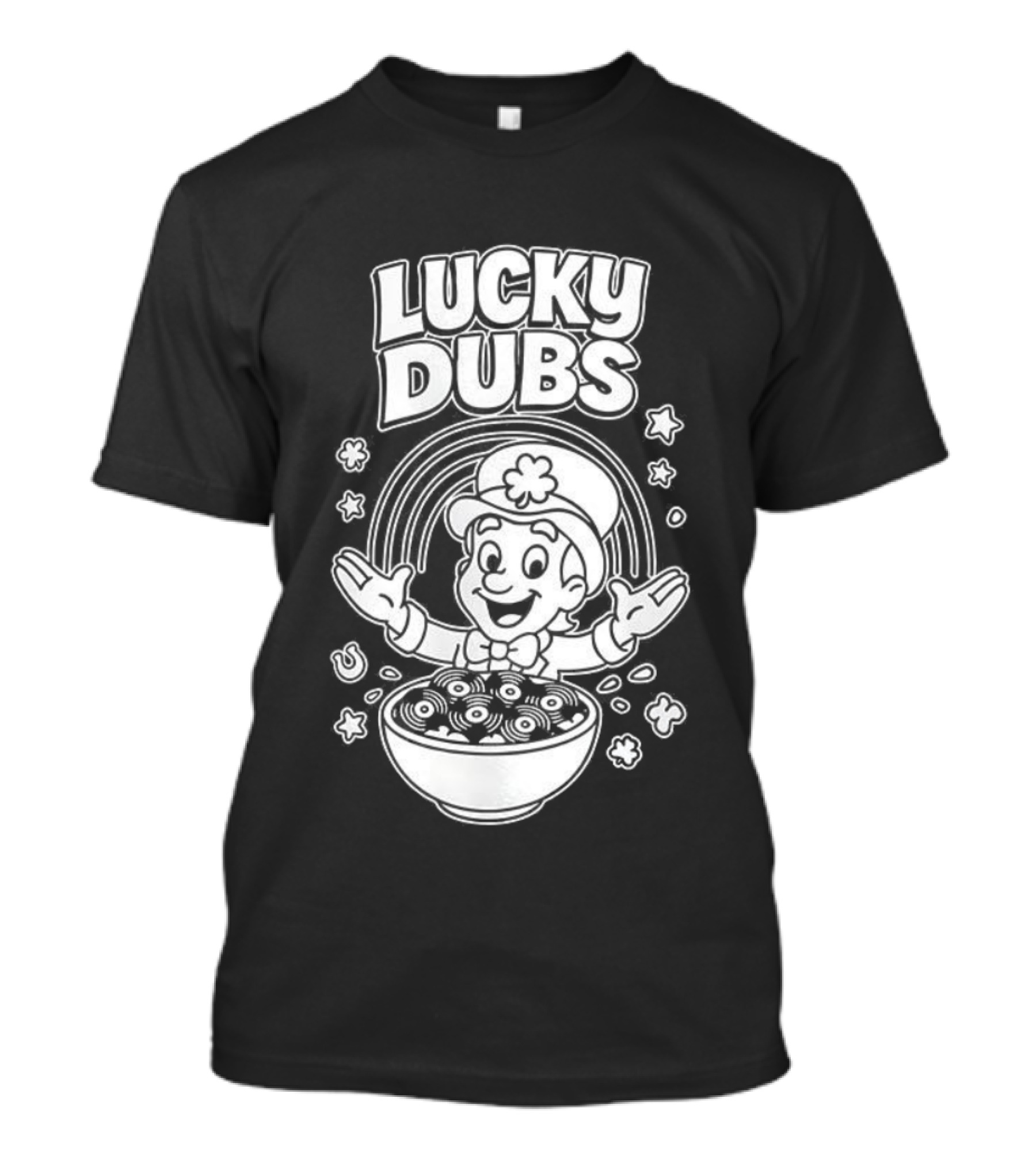 Lucky Dubs Cereal Bowl Rainbow Fun Toddler Character T-Shirt
