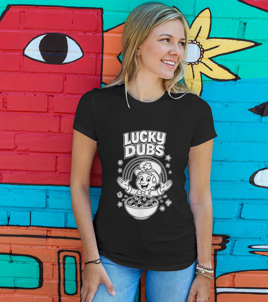 Lucky Dubs Cereal Bowl Rainbow Fun Toddler Character T-Shirt