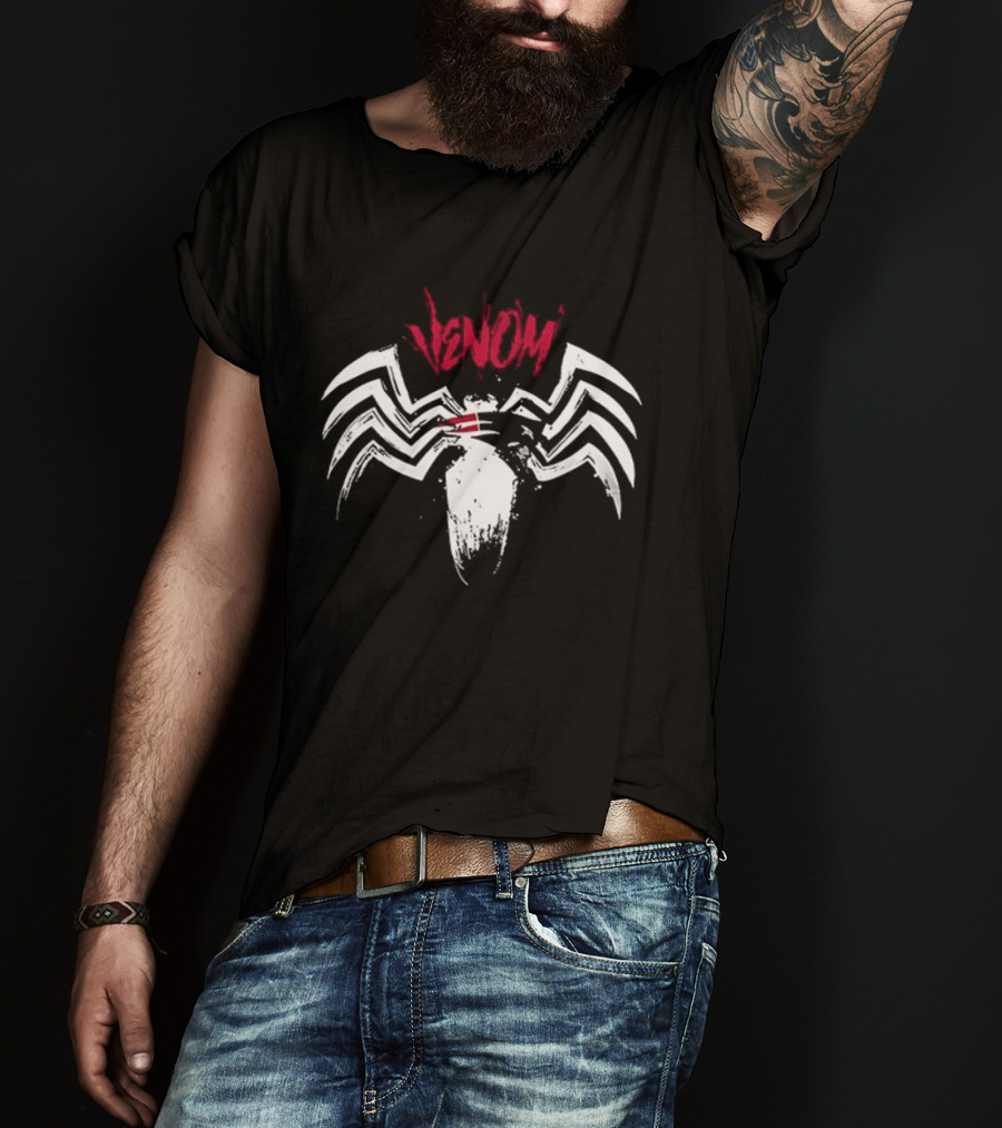 New England Patriots Venom Collaboration Marvel Crossover Sports Fan Apparel T-Shirt