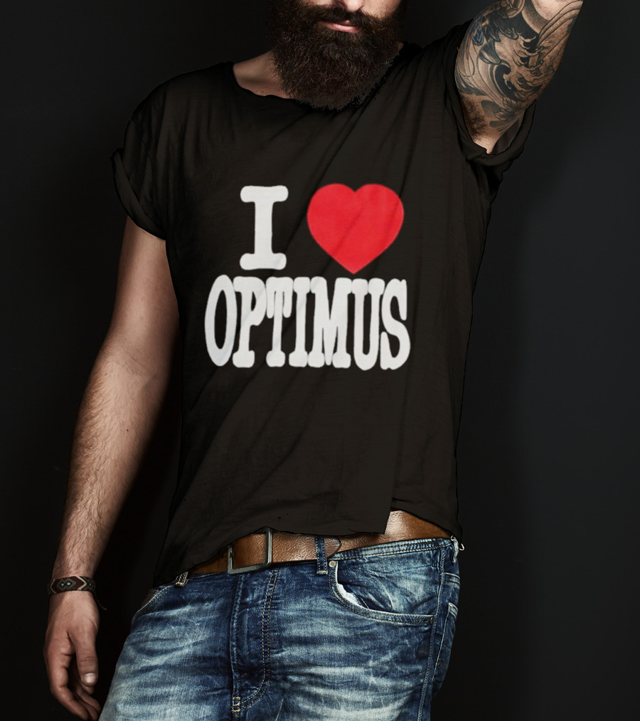 I Heart Optimus Bold Statement T-Shirt