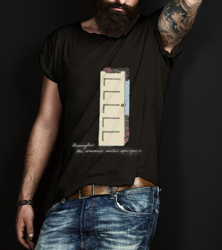 TUSHY The Universe Smiles Upon You 2025 Tour Door Art With Flowers And Pastel Colors T-Shirt