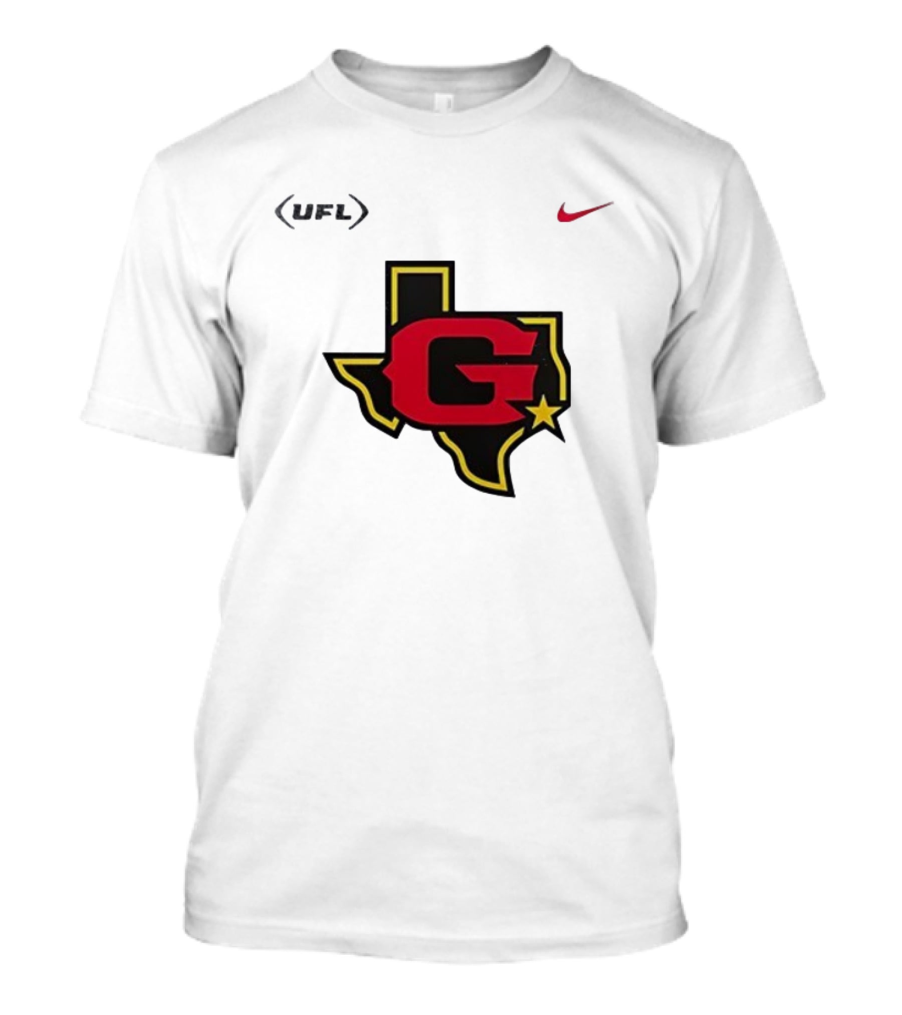 Houston Gamblers USFL Nike Texas Map Star T-Shirt