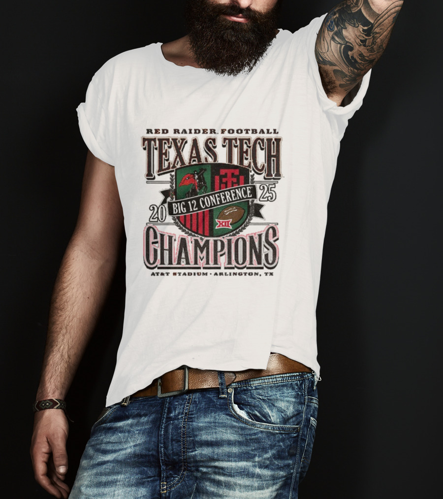 Texas Tech Red Raiders Football 2025 Champions Arlington TX T-Shirt
