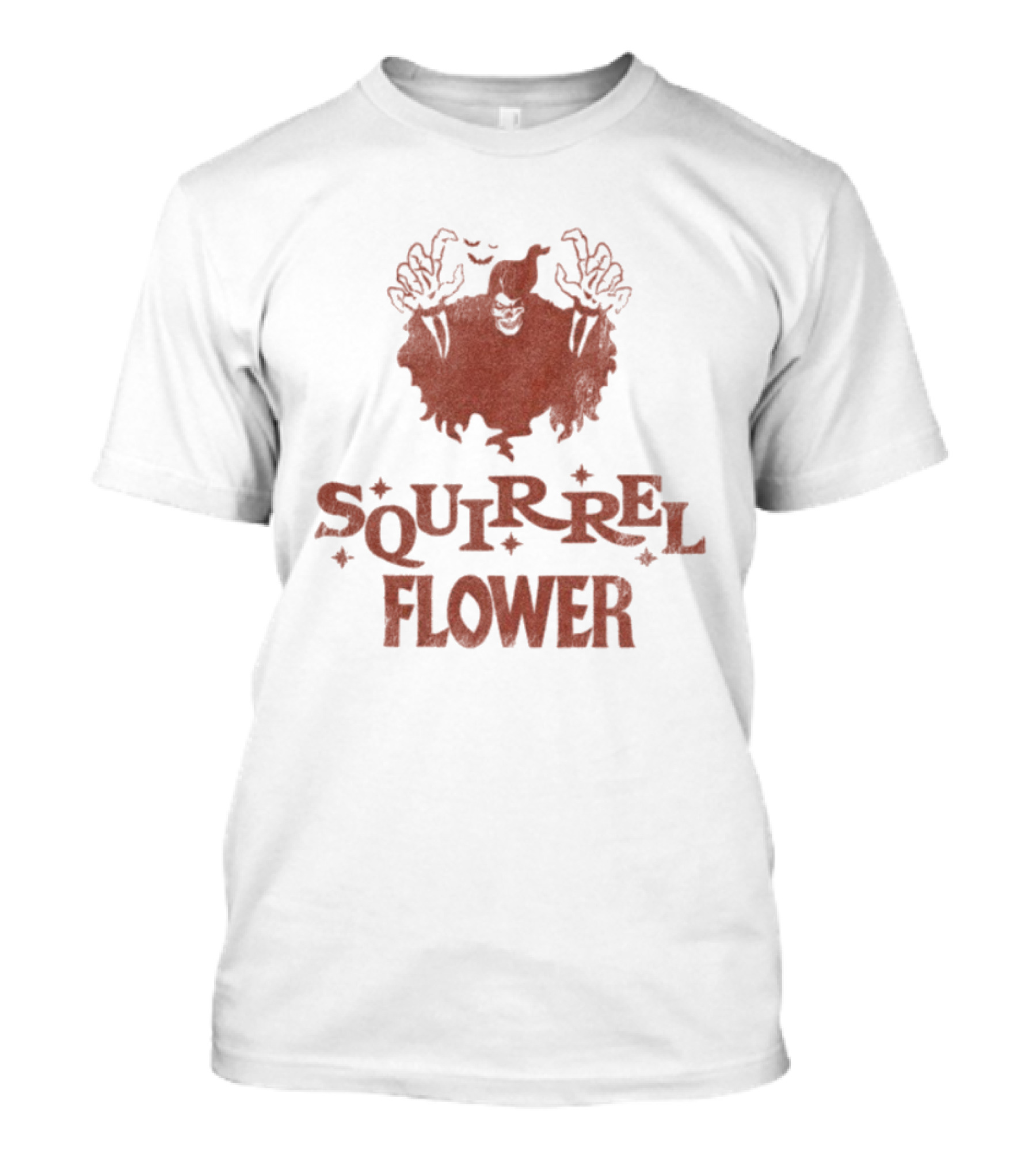 Squirrel Flower Spirit Grim Reaper Art T-Shirt