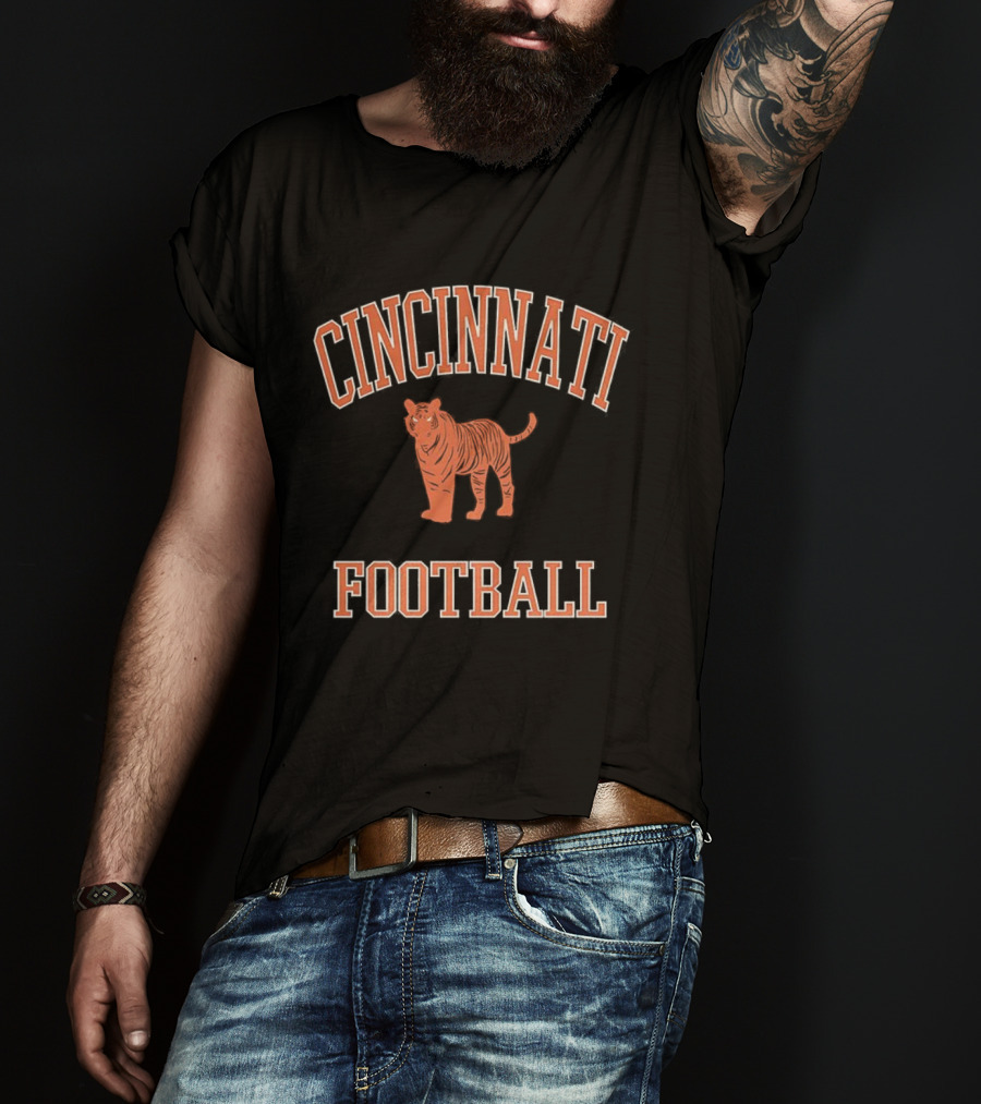 Cincinnati Football Tiger Mascot T-Shirt