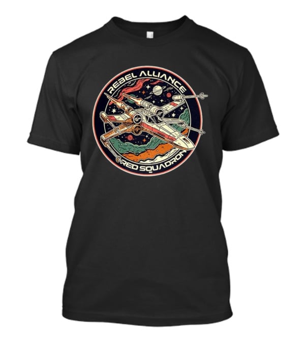 Rebel Alliance Red Squadron Star Wars X-Wing Space Adventure T-Shirt