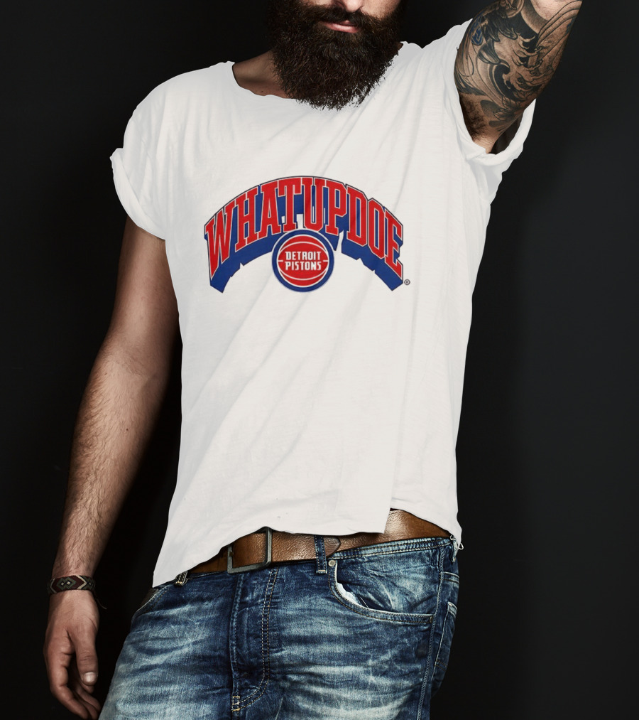 Whatupdoe Detroit Pistons Basketball T-Shirt