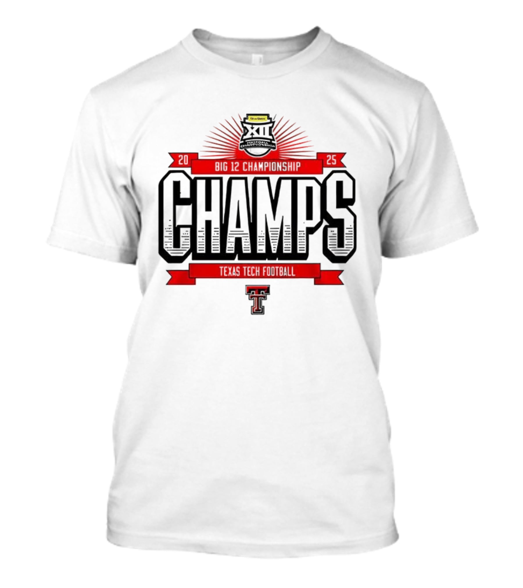 Texas Tech Red Raiders Champs 2025 Big 12 Football Champions T-Shirt