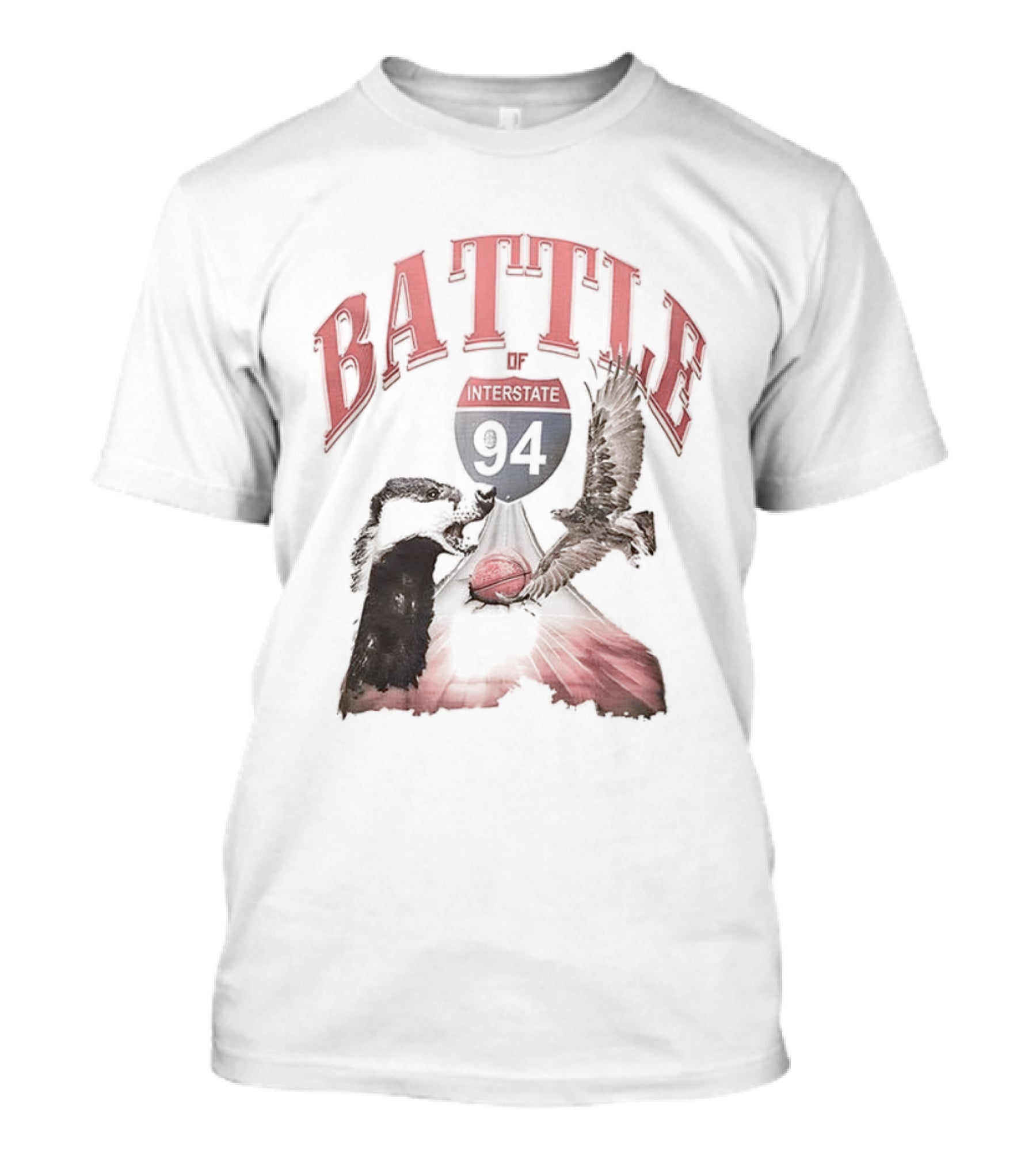 Battle Interstate 94 Wisconsin Basketball Showdown T-Shirt