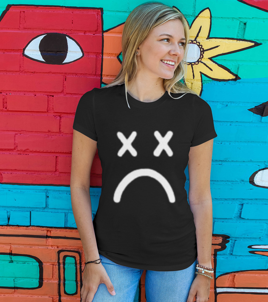 Call Me Karizma My Favorite Genre Is Alt Hardcore Sad Shit XX Frown Face T-Shirt