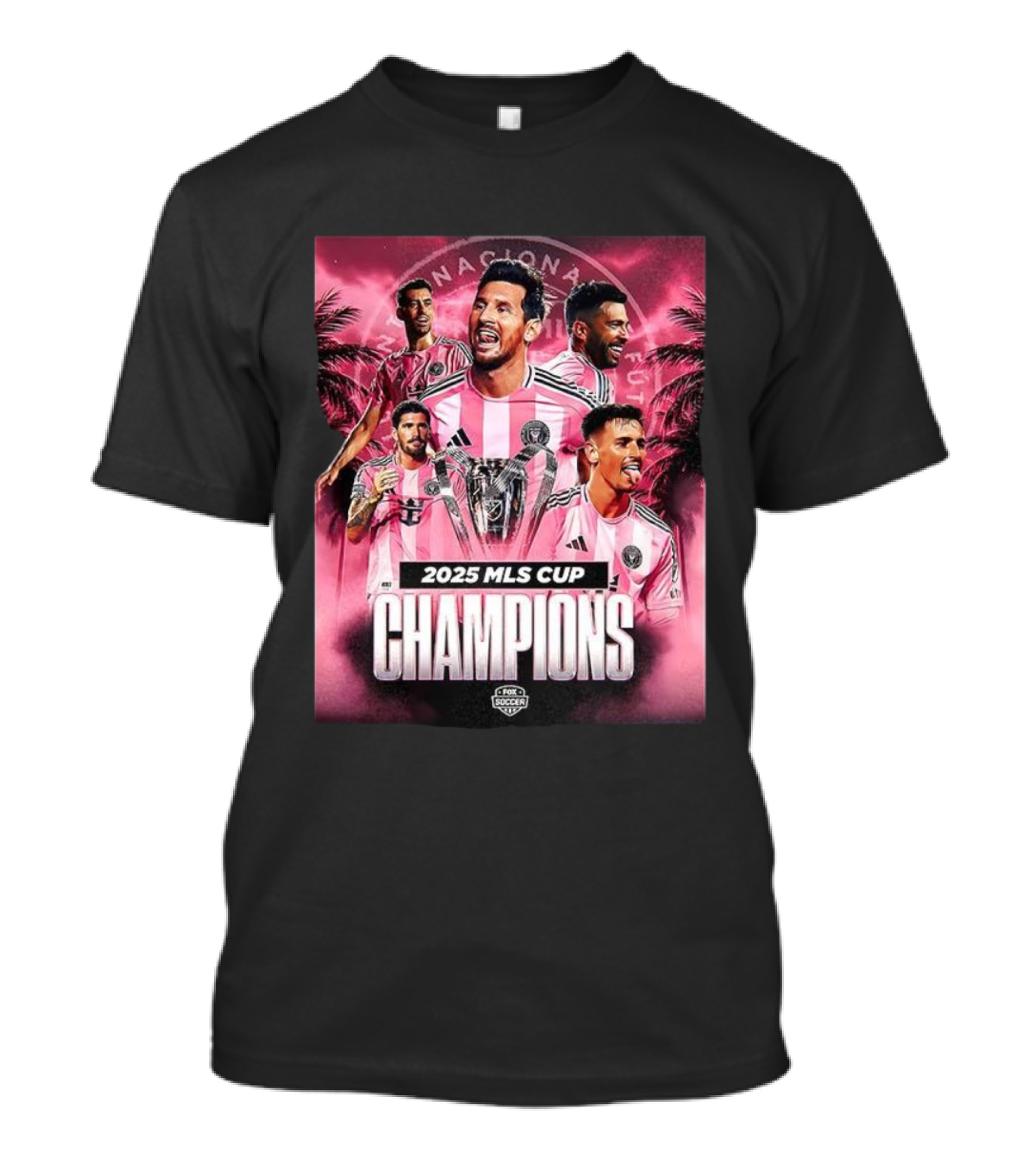 2025 MLS Cup Champions Messi And Miami Soccer Victory T-Shirt