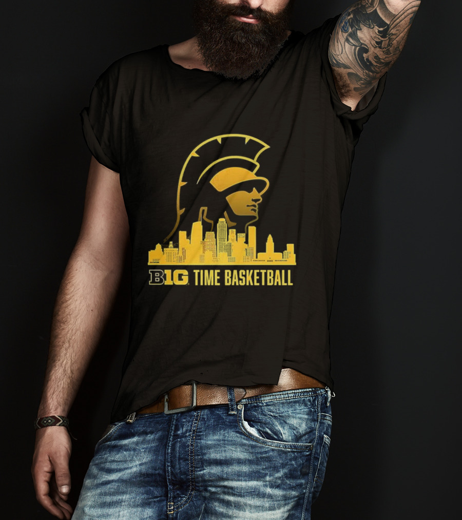 B1G Time Basketball Trojan City Skyline USC Men’s Basketball T-Shirt