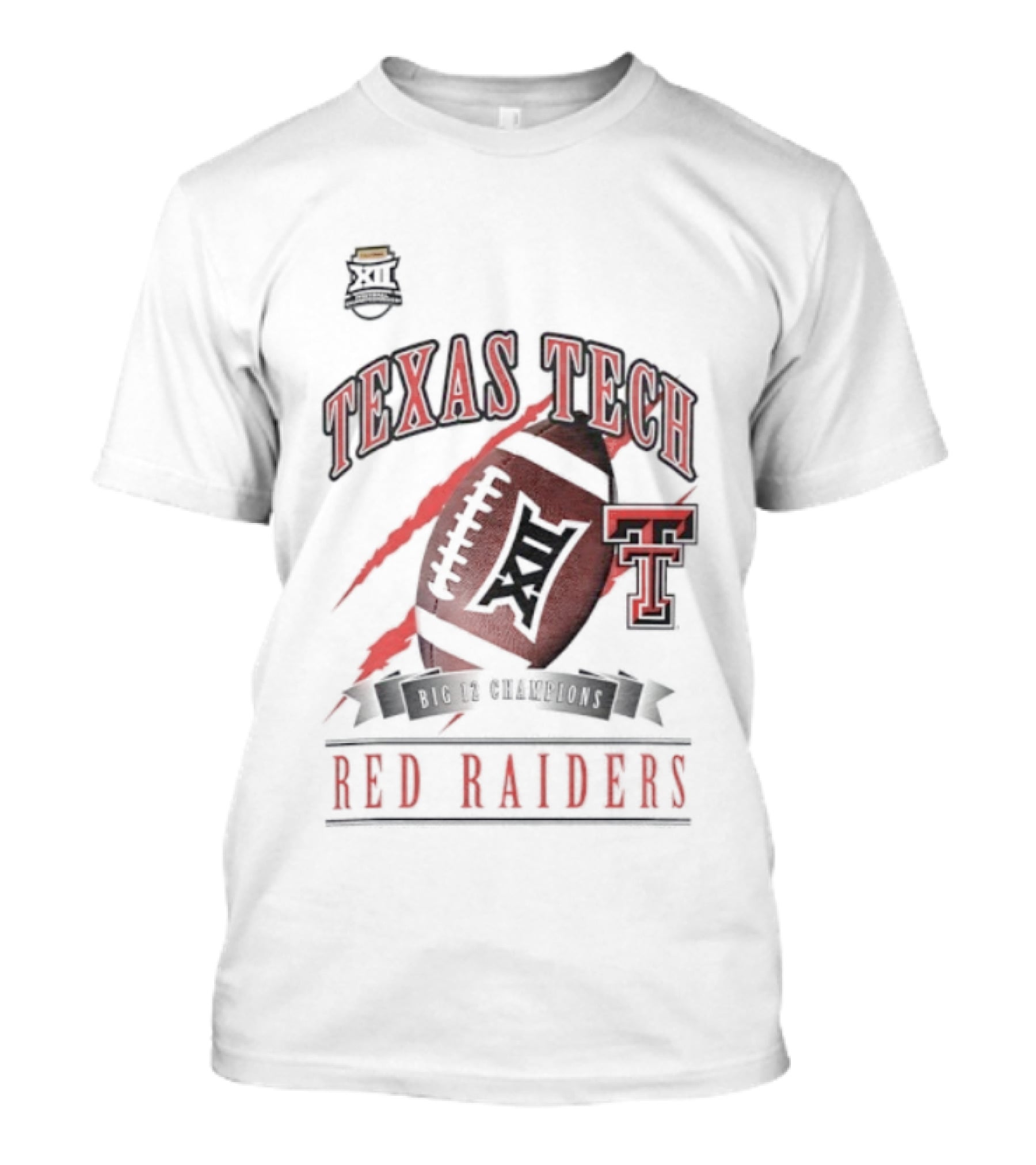 Texas Tech Red Raiders Big 12 Football Champions 2025 T-Shirt