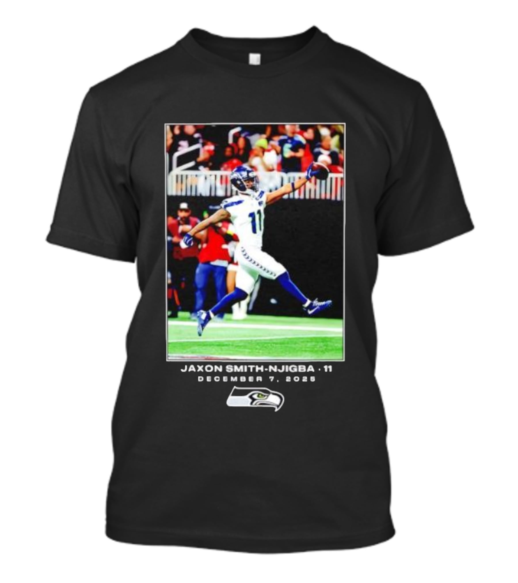 Seattle Seahawks Jaxon Smith-Njigba December 7 2025 NFL Action T-Shirt