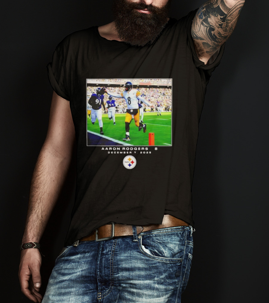 Pittsburgh Steelers Aaron Rodgers December 7 2025 NFL Victory Moment T-Shirt