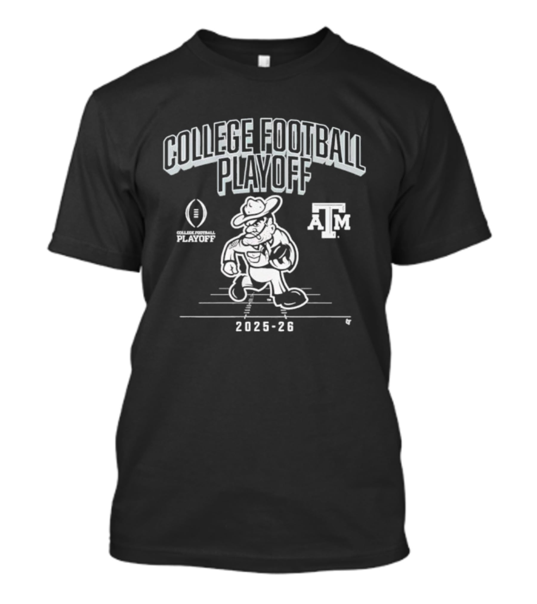 Texas A&M 2025-26 College Football Playoff Mascot Cowboy T-Shirt