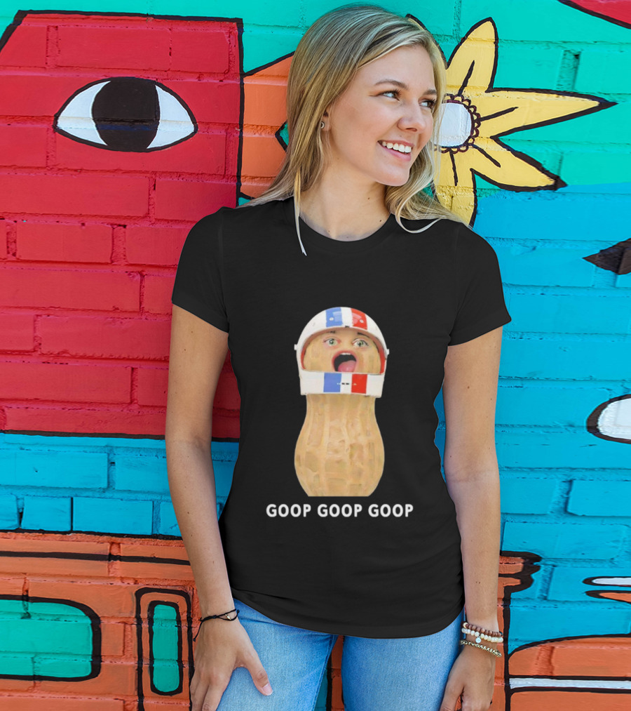 Goop Goop Goop Peanut Football Helmet T-Shirt