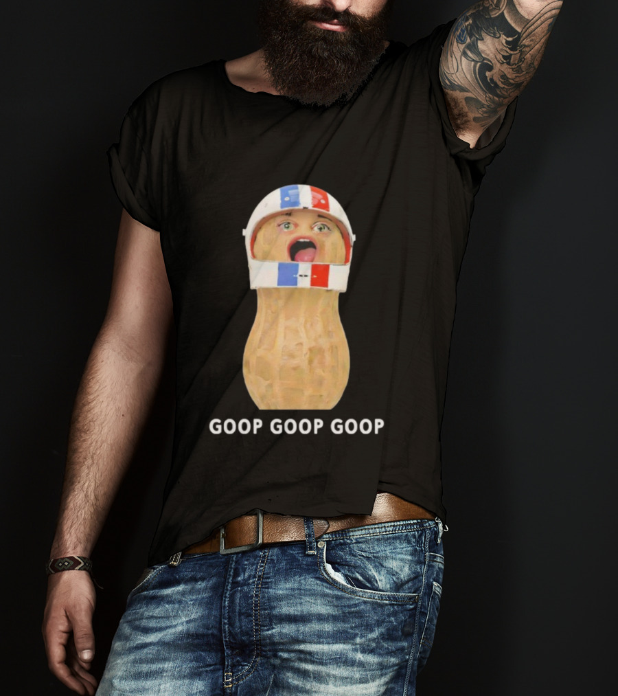 Goop Goop Goop Peanut Football Helmet T-Shirt