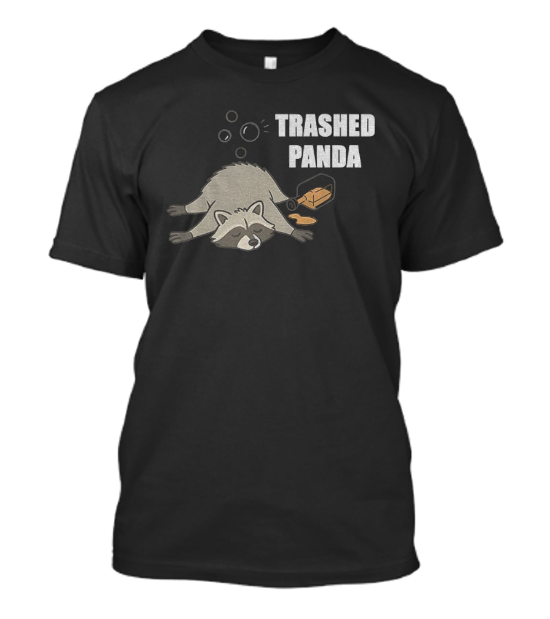 Trashed Panda Raccoon True Story Virginia Liquor Adventure T-Shirt