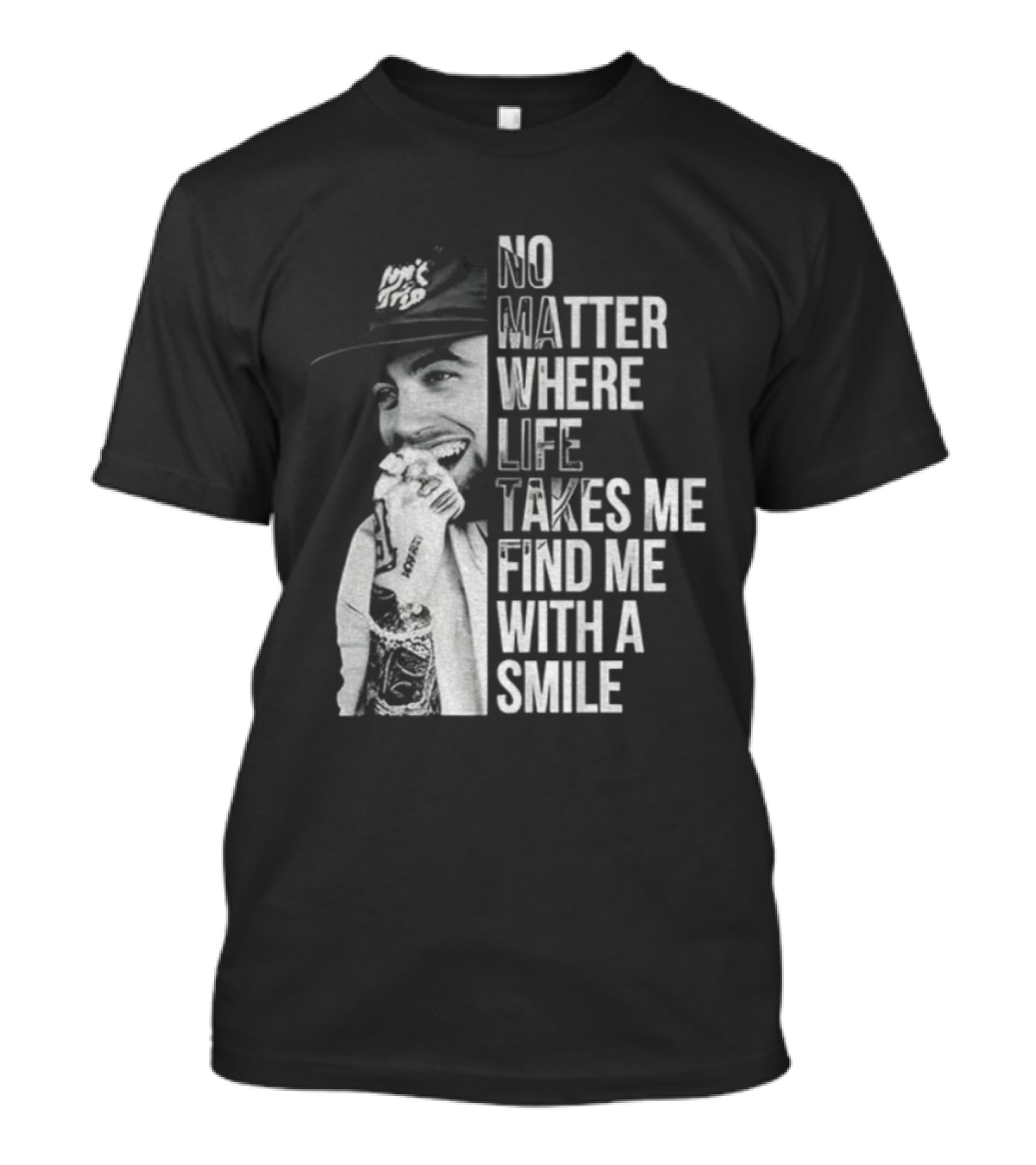 Vintage Mac Miller No Matter Where Life Takes Me Find Me With A Smile T-Shirt