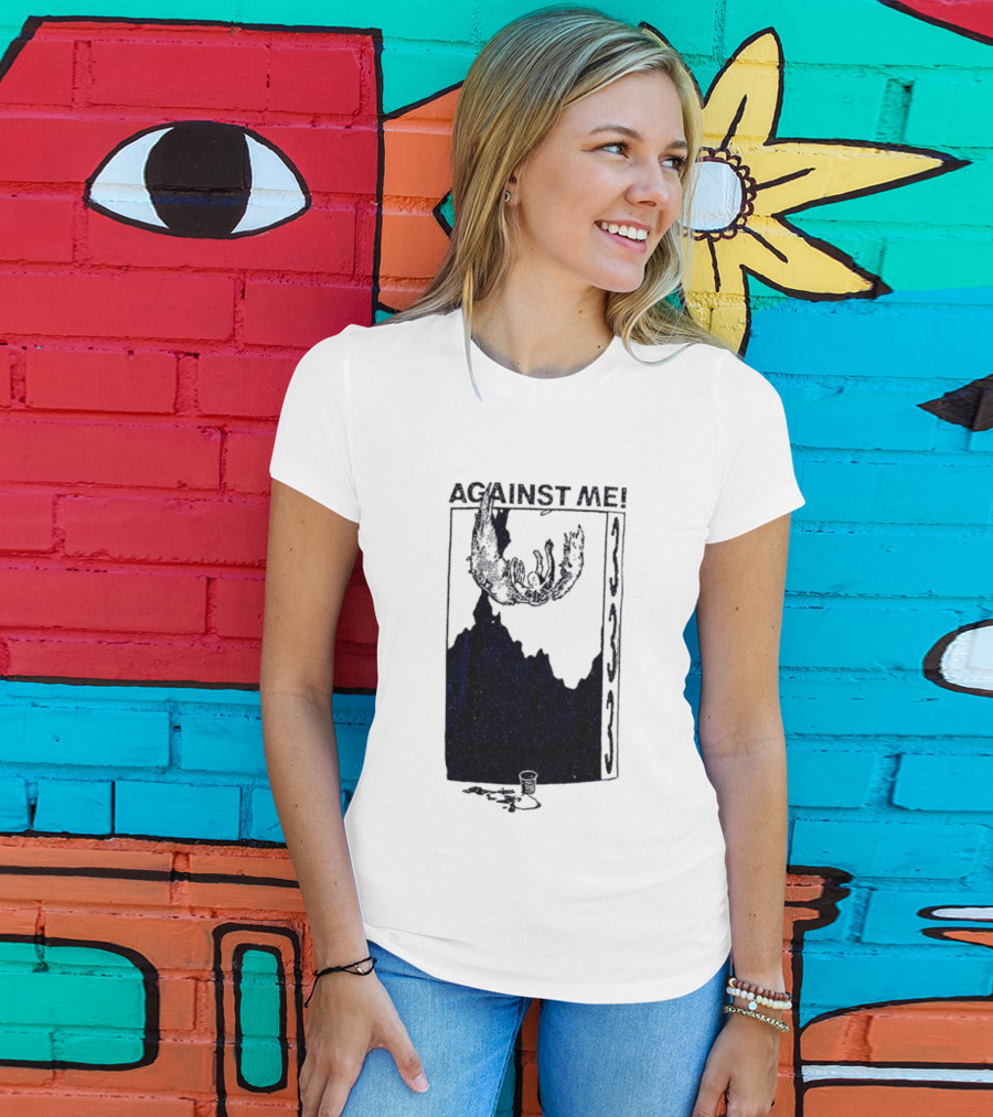 Against Me 333 Band Art Starry Night Imagery T-Shirt