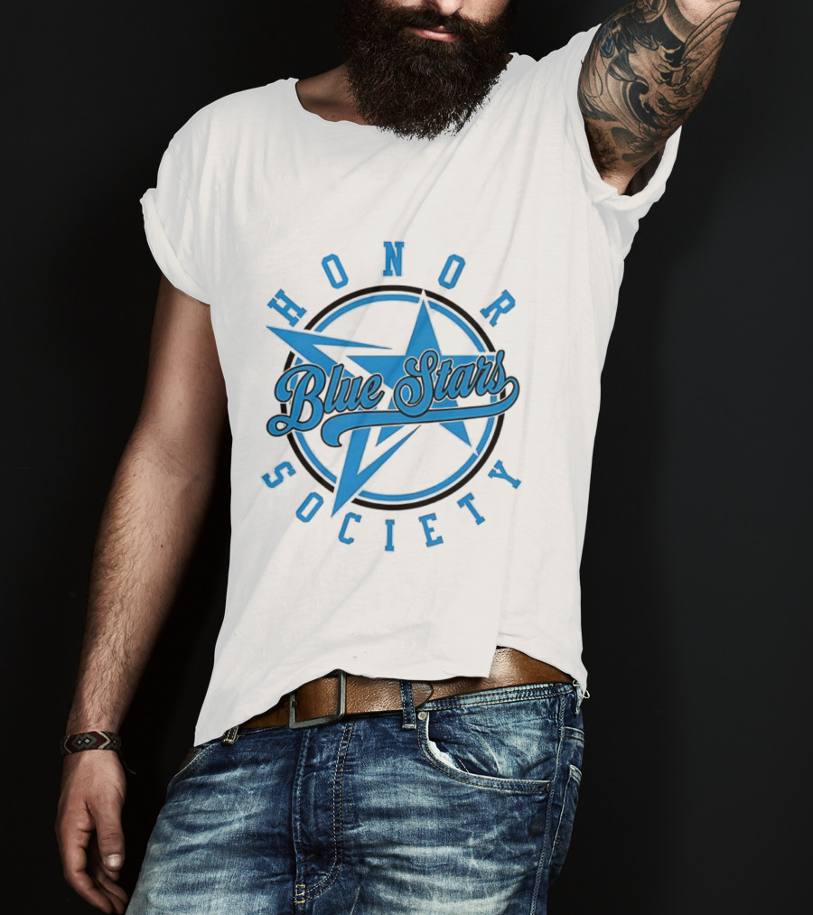 Blue Stars Honor Society Star Emblem T-Shirt