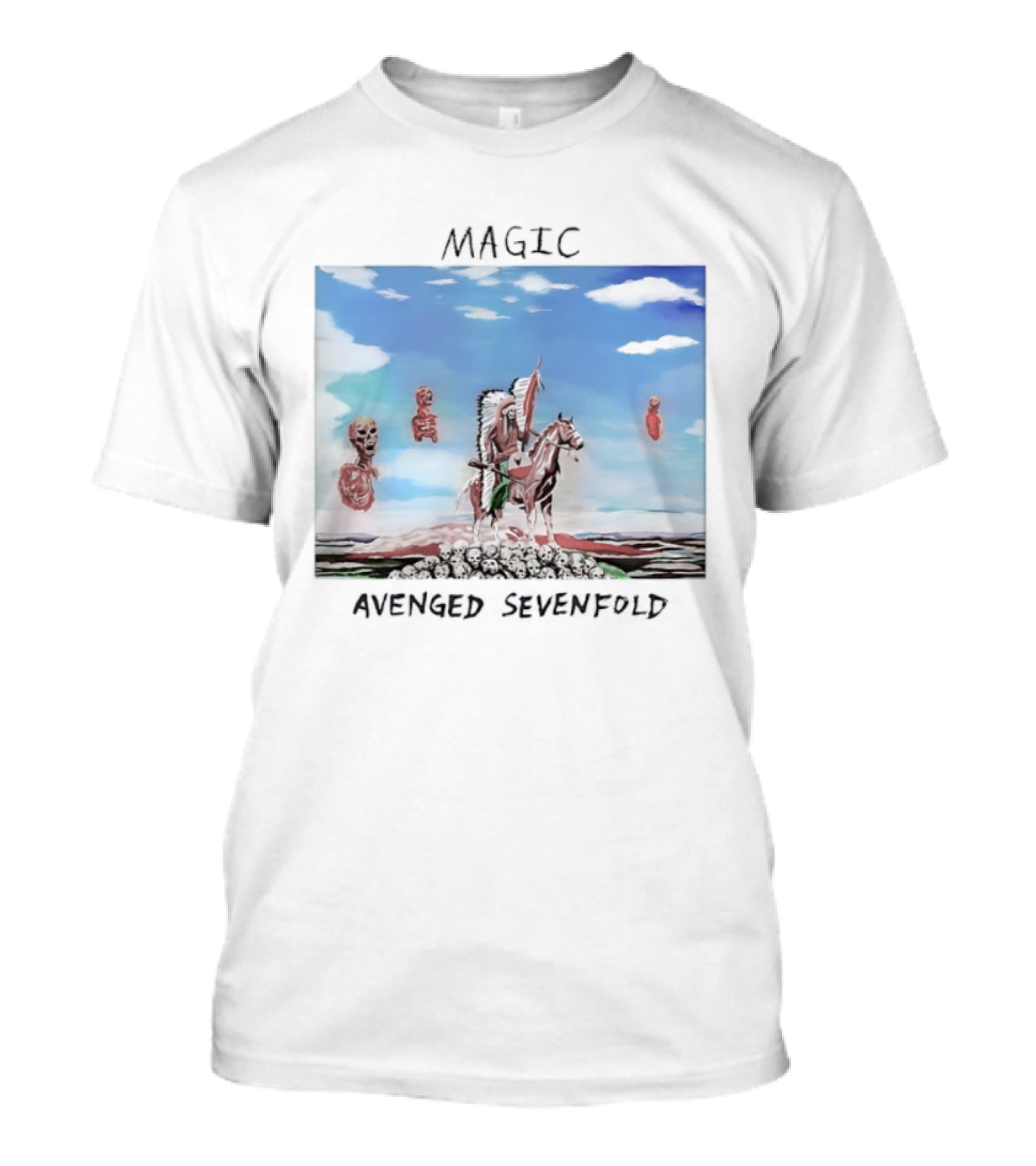 Magic Native Americans Riding Horse Avenged Sevenfold T-Shirt